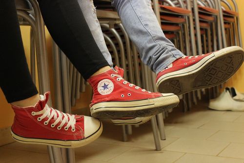 Ténis femininos em couro genuíno 2