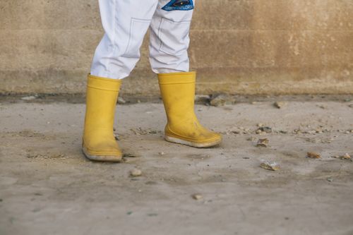 Botas infantis para meninas em pele genuína 5
