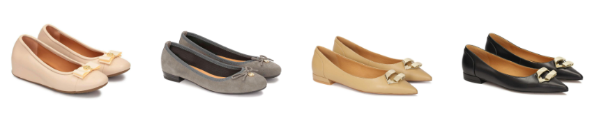 Sapatos femininos tipo bailarina KAZAR Sapatos femininos tipo bailarina KAZAR