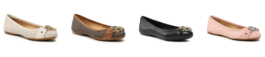 Sapatos femininos tipo bailarina Michael Kors Sapatos femininos tipo bailarina Michael Kors