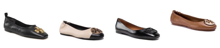 Sapatos femininos tipo bailarina Tory Burch Sapatos femininos tipo bailarina Tory Burch